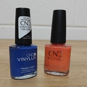 CND Vinylux Nail Polish Duo - Bold Blue & Vibrant Coral
